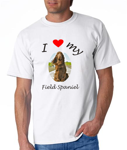 Dogs - Field Spaniel Picture on a Mens Shirt